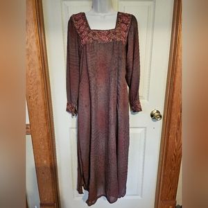 Vintage Peasant Dress